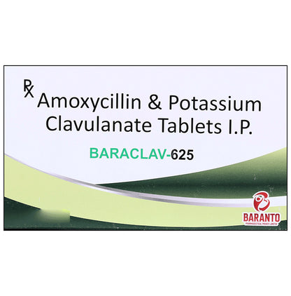 Baraclav 625 Tablet - Classic Derma