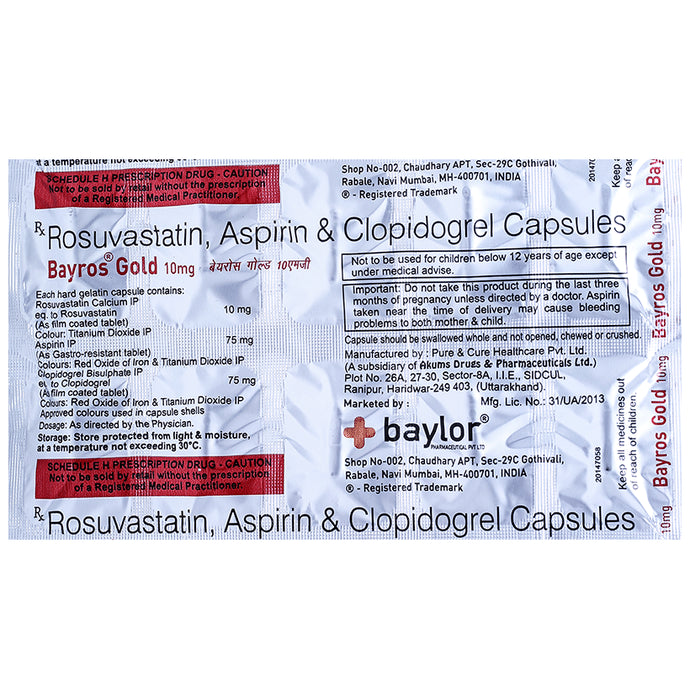 Bayros Gold 10mg Capsule