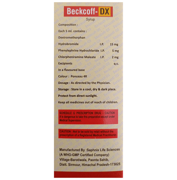 Beckoff-DX Syrup Strawberry Sugar Free