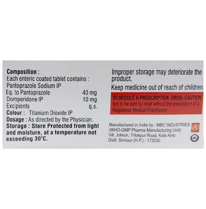 Bellazole-D 40mg Tablet