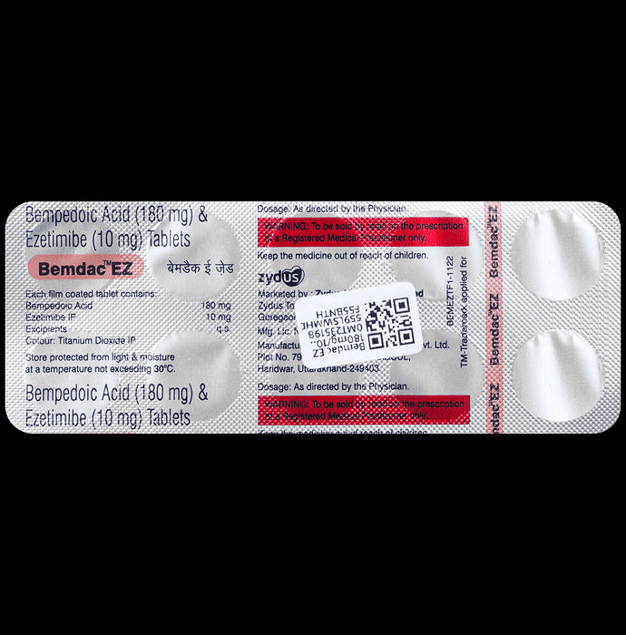 Bemdac EZ 180mg/10mg Tablet