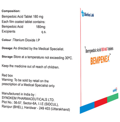 Bempenex 180mg Tablet