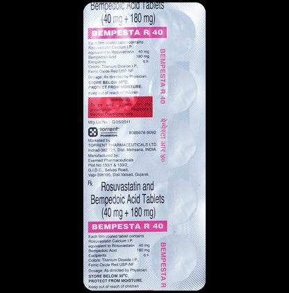 Bempesta R 180mg/40mg Tablet