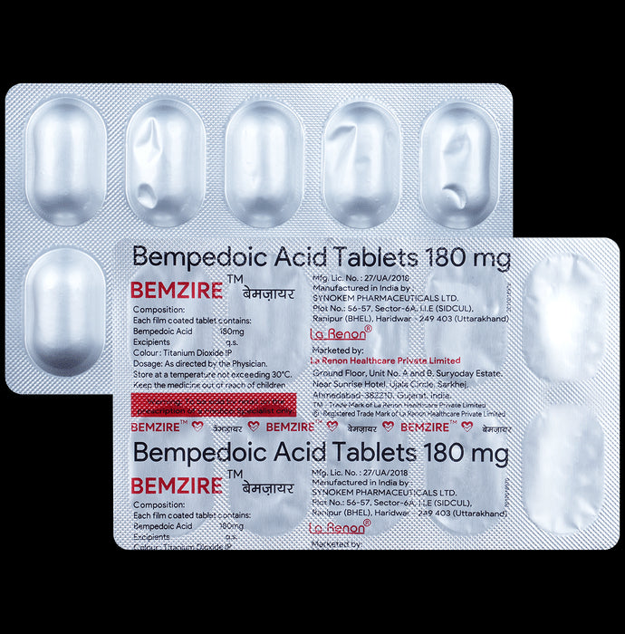 Bemzire 180mg Tablet - Classic Derma