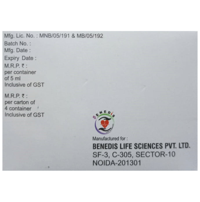 Benalvit-D3 Shots (5ml Each) Oral Solution Strawberry Sugar Free