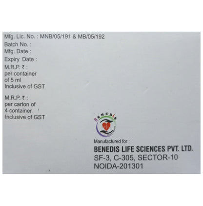 Benalvit-D3 Shots (5ml Each) Oral Solution Strawberry Sugar Free