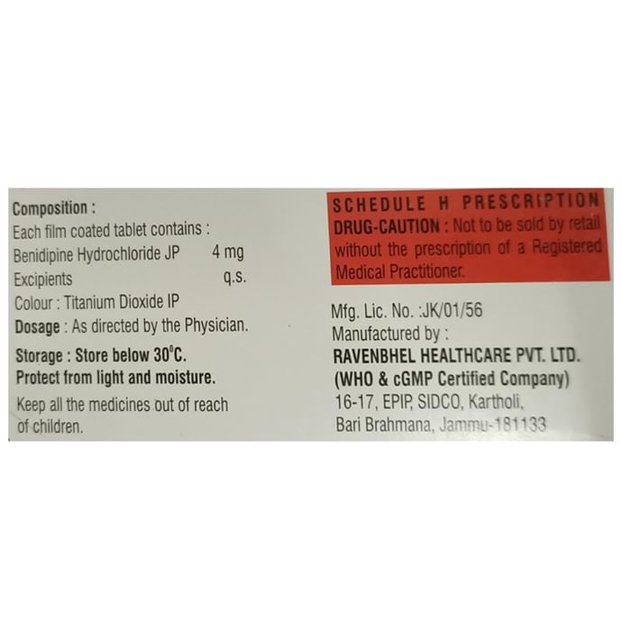 Benidin 4 Tablet