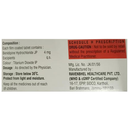 Benidin 4 Tablet