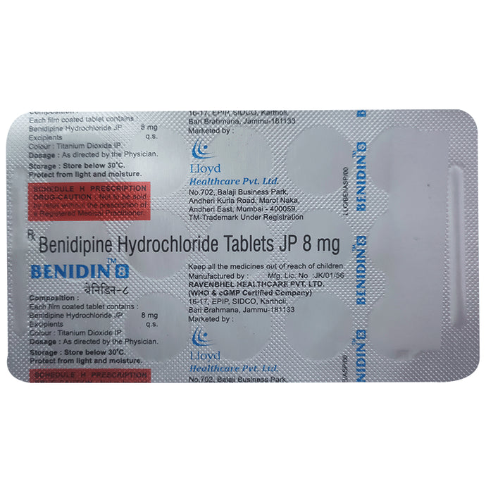 Benidin 8 Tablet - Classic Derma