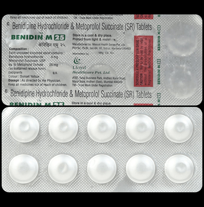 Benidin M 4mg/25mg Tablet SR - Classic Derma