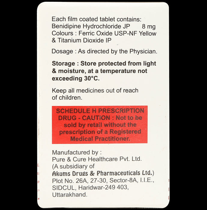 Benipres 8mg Tablet