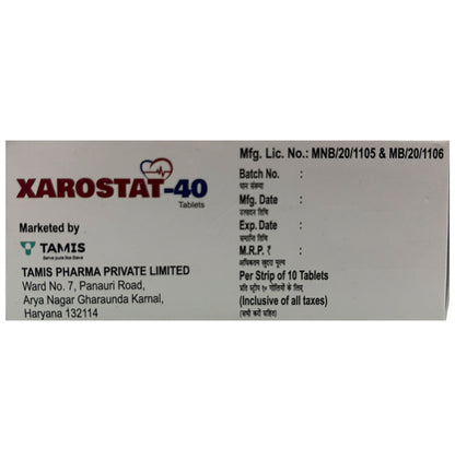 Xarostat 40 Tablet