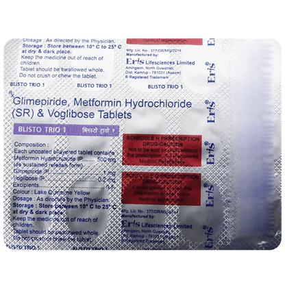 Blisto Trio 1 Tablet SR - Classic Derma