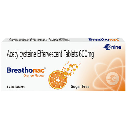 Breathonac Effervescent Tablet Orange Sugar Free - Classic Derma