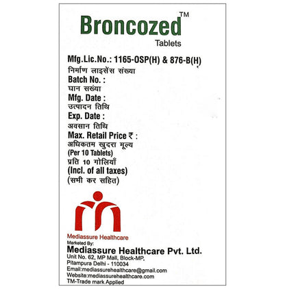 Broncozed Tablet