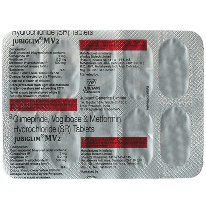 Jubiglim MV 2 Tablet SR