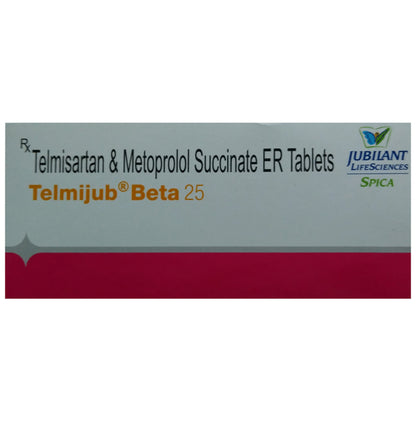 Telmijub Beta 25 Tablet ER - Classic Derma