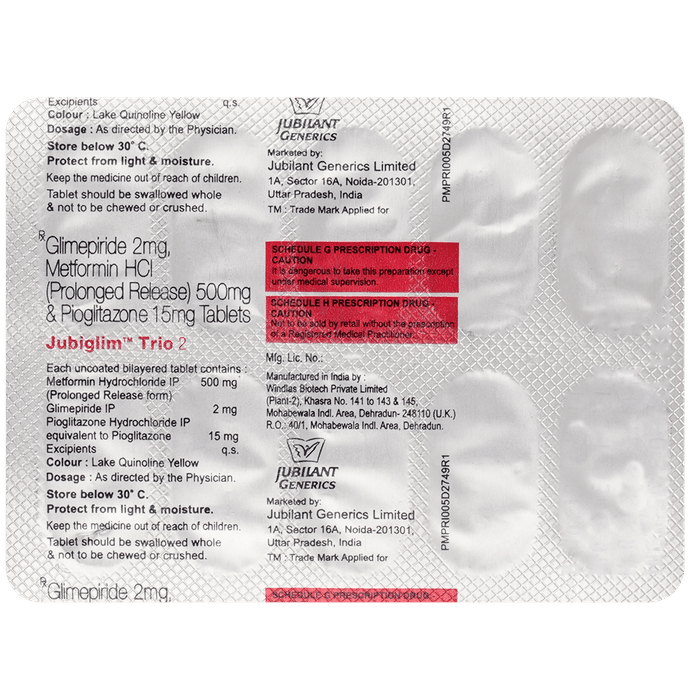 Jubiglim Trio 2 Tablet PR