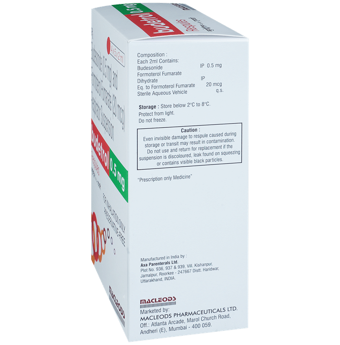 Budetrol 20mcg/0.5mg Respules