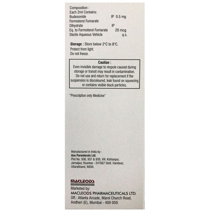 Budetrol 20mcg/0.5mg Respules