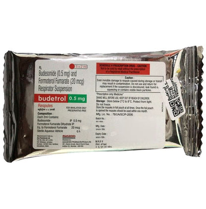 Budetrol 20mcg/0.5mg Respules