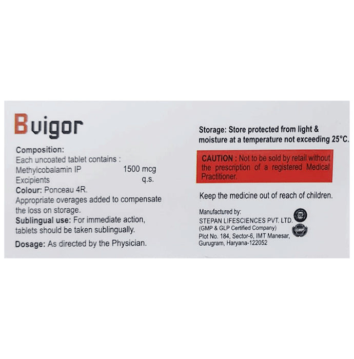 Bvigor Sublingual tablet Cherry