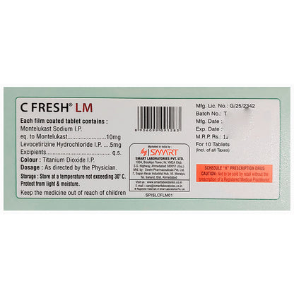 C Fresh LM 5mg/10mg Tablet