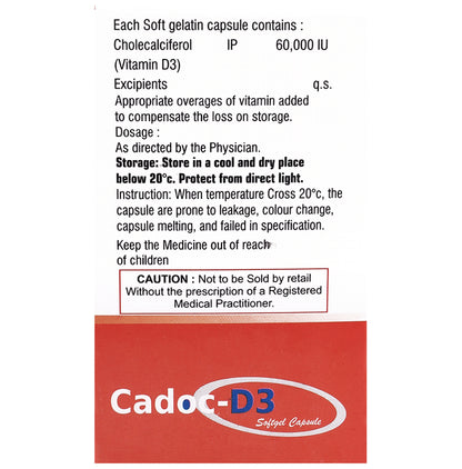 Cadoc-D3 SoftgelCapsule