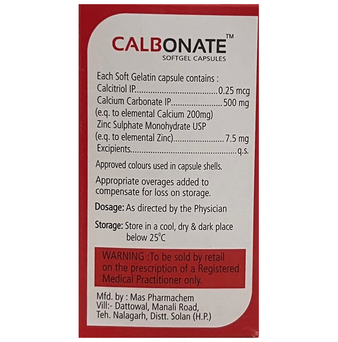 Calbonate Softgel Capsule