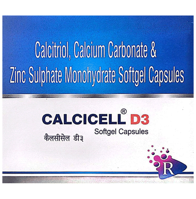 Calcicell D3 Softgel Capsule - Classic Derma