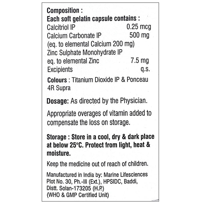 Calcicell D3 Softgel Capsule