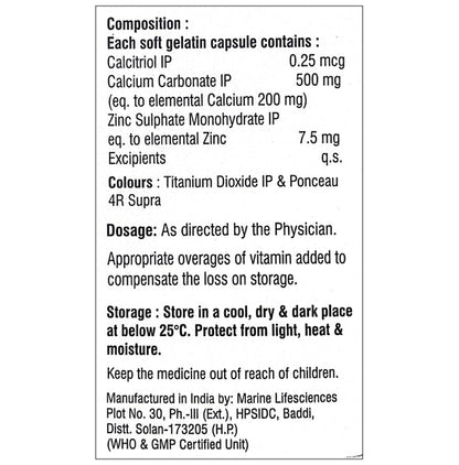 Calcicell D3 Softgel Capsule