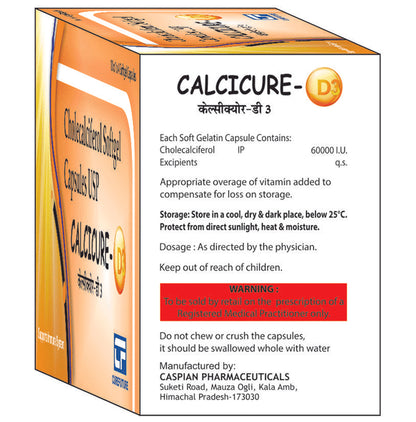 Calcicure-D3 Soft Gelatin Capsule