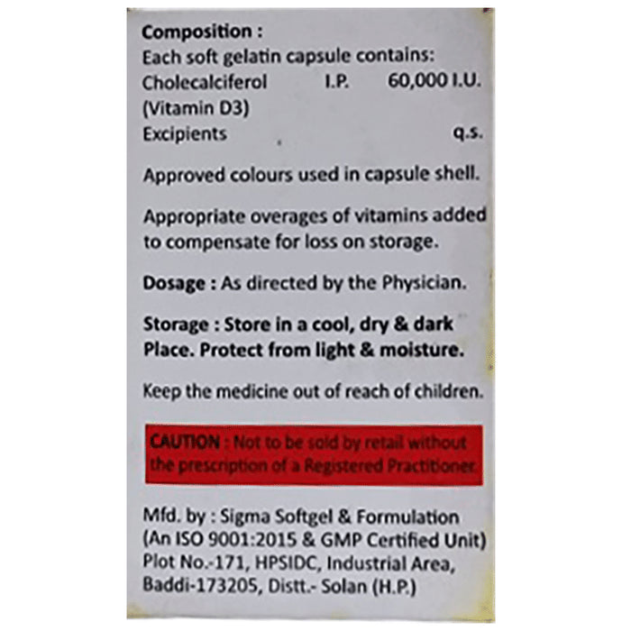 Calcid 60K Softgel Capsule