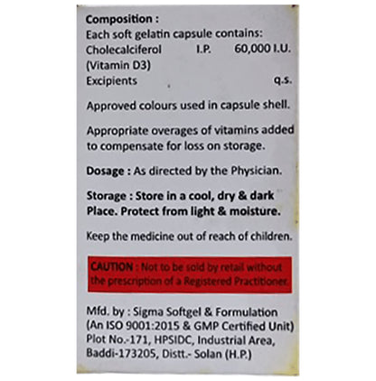 Calcid 60K Softgel Capsule