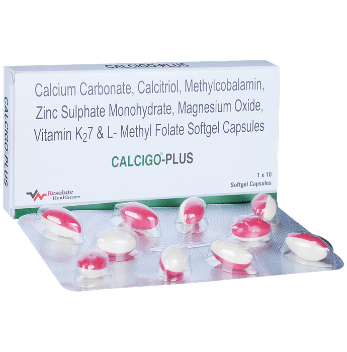 Calcigo Plus Softgel Capsule - Classic Derma