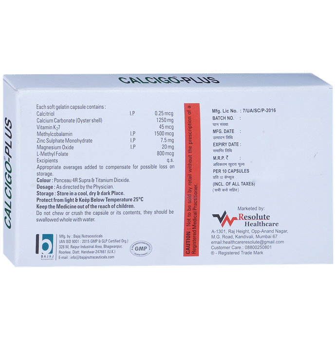 Calcigo Plus Softgel Capsule