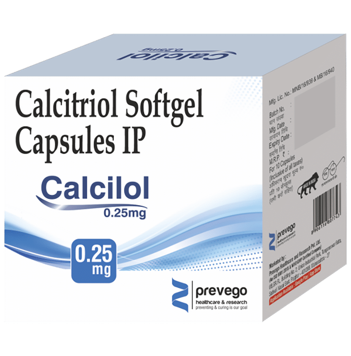 Calcilol 0.25mg Softgel Capsule - Classic Derma
