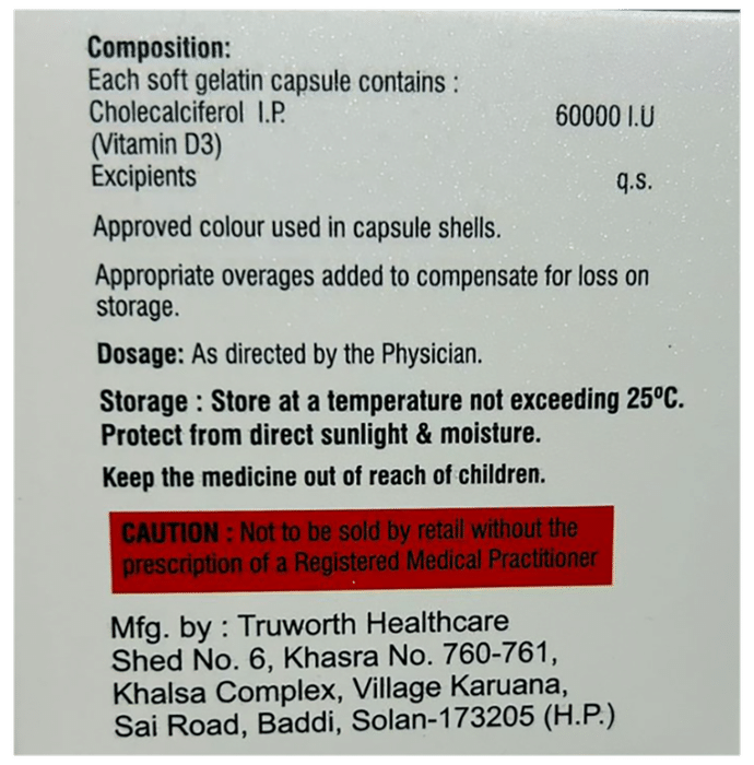 Calflix D3 Softgel Capsule