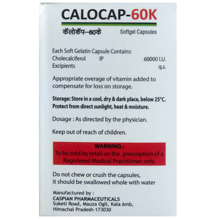 Calocap 60K Softgel Capsule