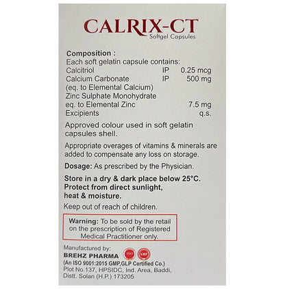 Calrix-CT Softgel Capsule