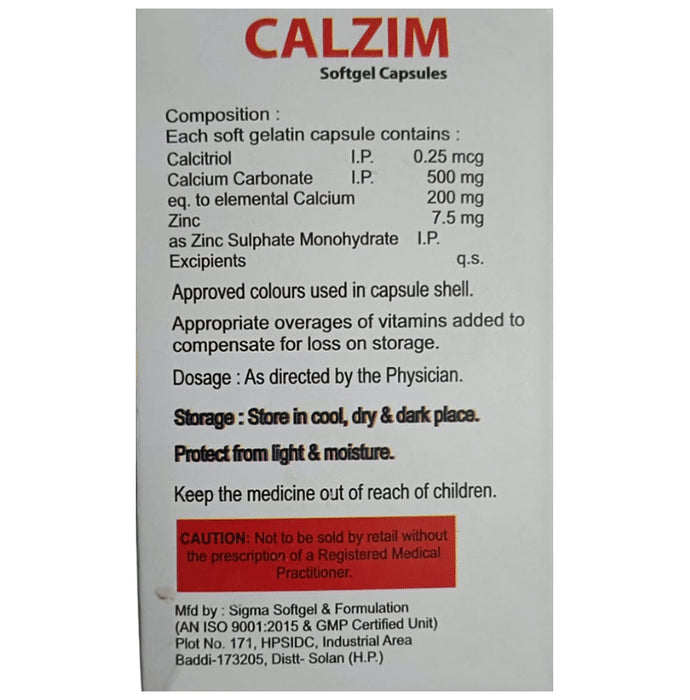Calzim Softgel Capsule