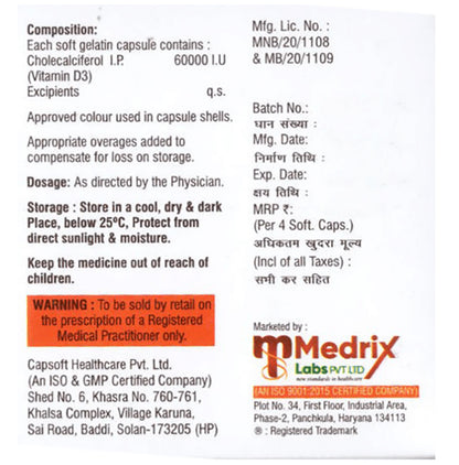 Calzimum D3 Softgel Capsule