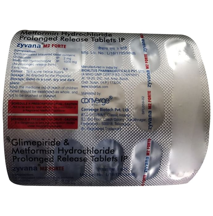 Zyvana M 2 Forte Tablet PR - Classic Derma