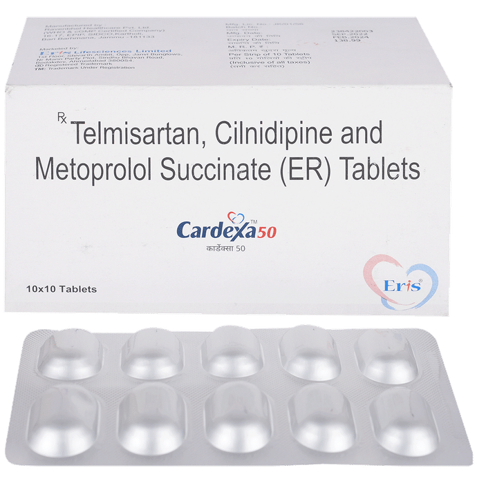 Cardexa 10mg/50mg/40mg Tablet - Classic Derma