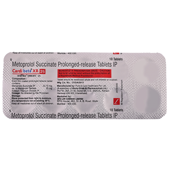 Cardibeta XR 25 Tablet