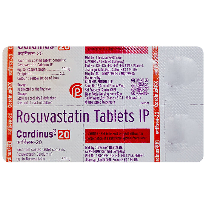 Buy Cardinus 20 Tablet Online | Classic Derma – Classic Derma-UAE