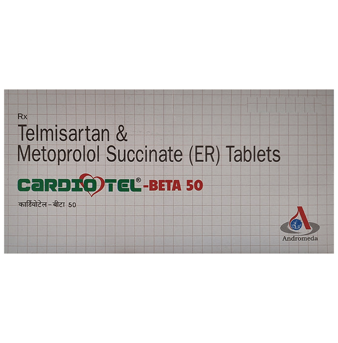 Cardiotel-Beta 50 Tablet ER - Classic Derma