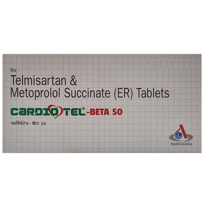 Cardiotel-Beta 50 Tablet ER - Classic Derma