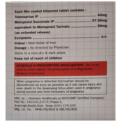 Cardiotel-Beta 50 Tablet ER